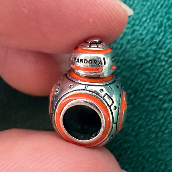 PANDORA x Star Wars BB-8 Black & Orange Enamel Charm 799243C01 - Picture 8 of 12